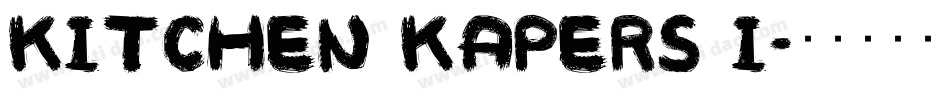 Kitchen Kapers I字体转换